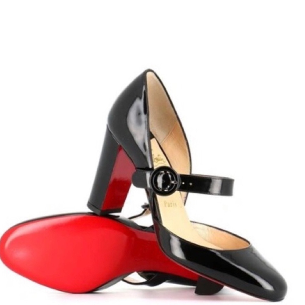 Christian Louboutin Mary Jane Block Heels